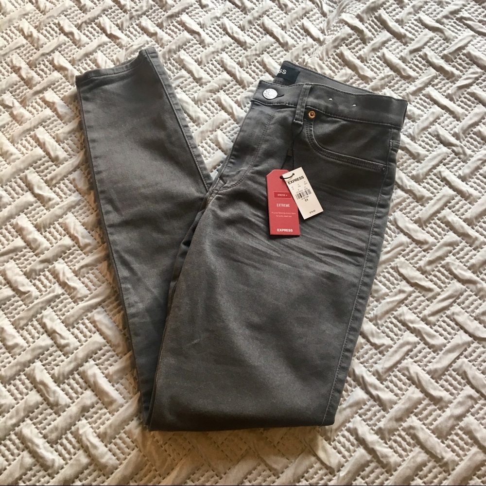 Express Stretch Mid Rise Pants
